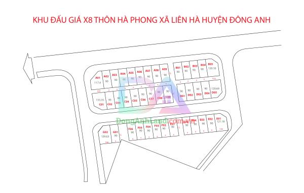 BÁN 90M ĐẤT ĐẤU GIÁ X8 HÀ PHONG LIÊN HÀ ĐÔNG ANH BÌA LÀNG VIEW CÔNG VIÊN 