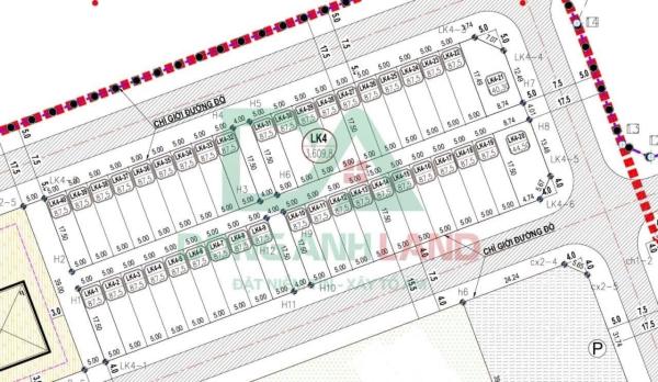 Bán các lô đất đấu giá Thư Lâm dãy LK4 - Khu đấu giá Thuỵ Lâm