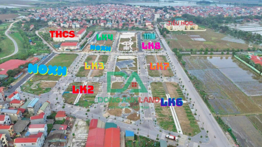 Sơ đồ và vị trí khu đất đấu giá xã Thuỵ Lâm Đông Anh, Hà Nội