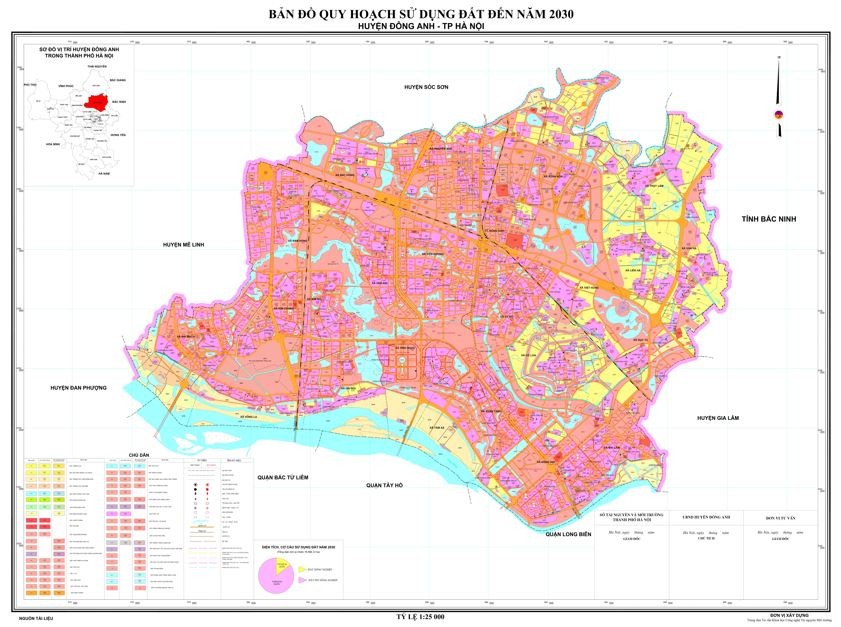Bản đồ quy hoạch Huyện Đông Anh mới nhất năm 2022